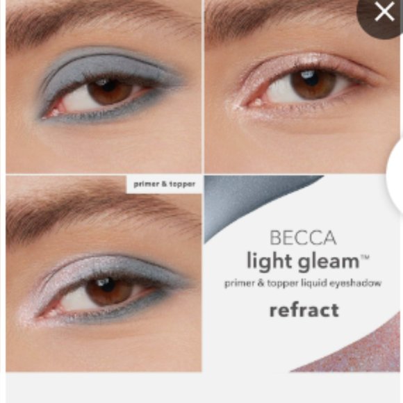 NEW BECCA | light gleam primer & topper liquid eyeshadow in color refract - Picture 7 of 11
